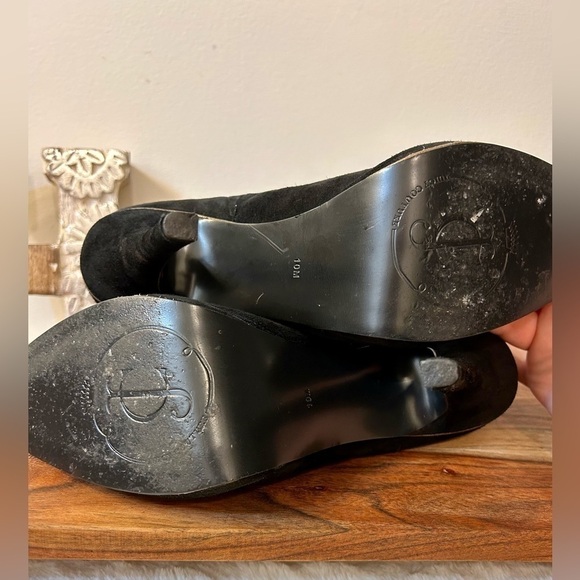 Juicy Couture Elyssa Platform Booties in Black Suede Size 10 - Picture 16 of 16